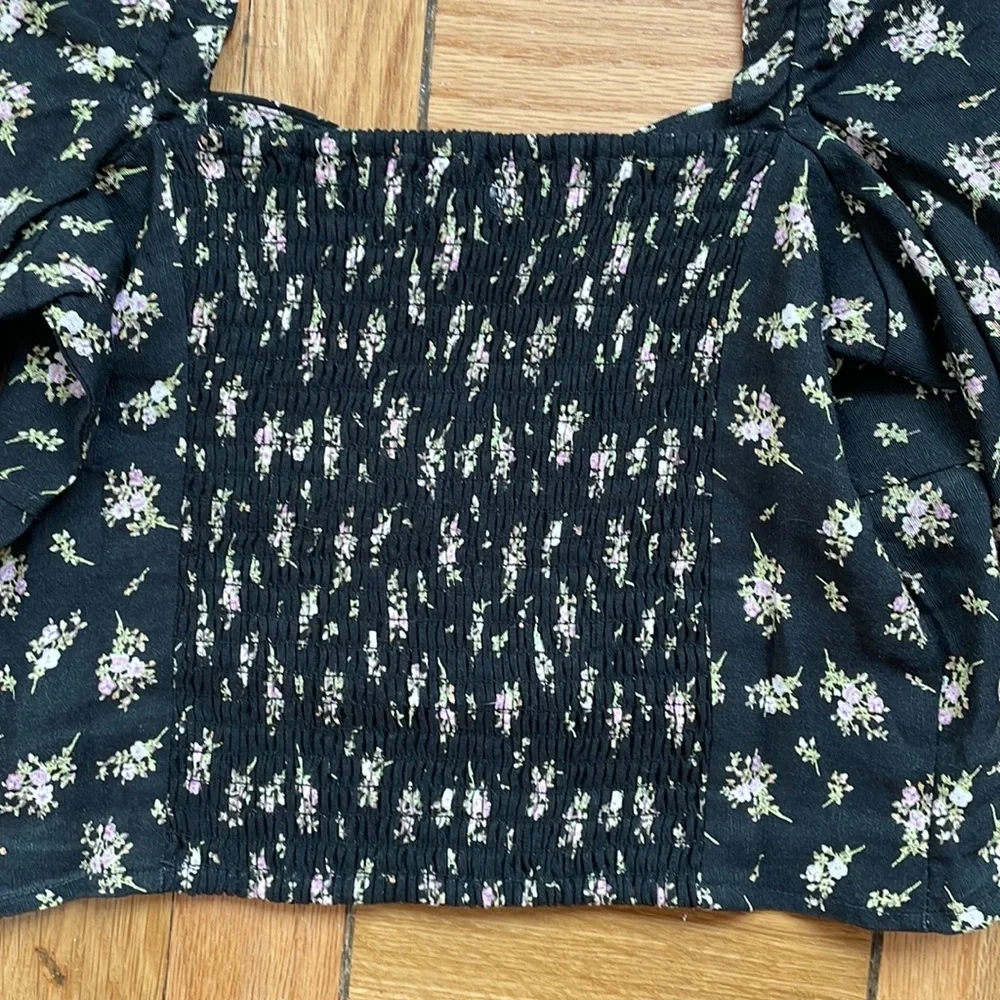 NWT H&M Long Sleeve Crop Top - Picture 6 of 7